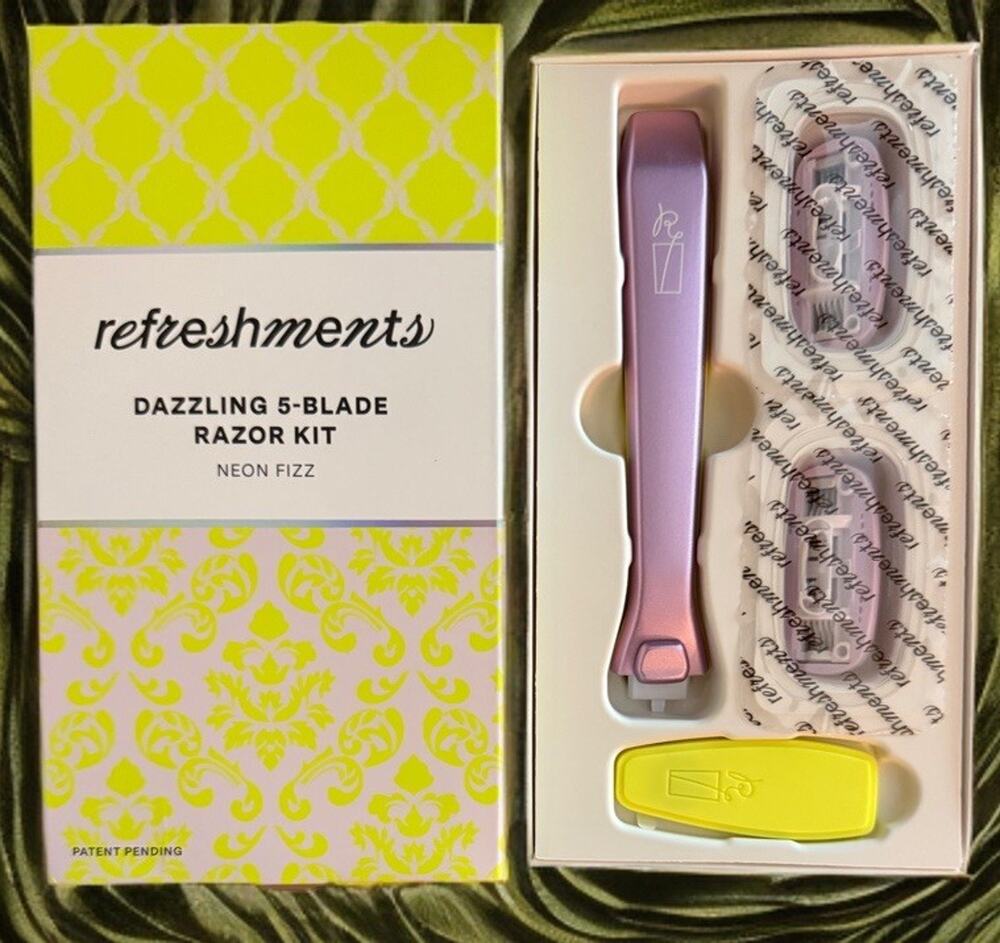 REFRESHMENTS Dazzling 5-Blade Razor Kit NEON FIZZ